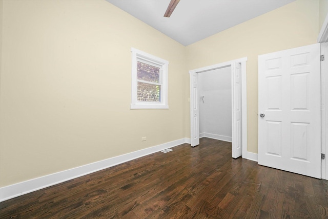 10617 S Wentworth Ave, Chicago, IL 60628 - unfurnished bedroom featuring dark wood-type flooring and a ceiling fan