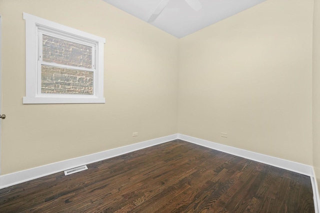 10617 S Wentworth Ave, Chicago, IL 60628 - spare room with dark wood-style flooring and ceiling fan