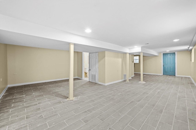 10617 S Wentworth Ave, Chicago, IL 60628 - finished below grade area with baseboards and recessed lighting