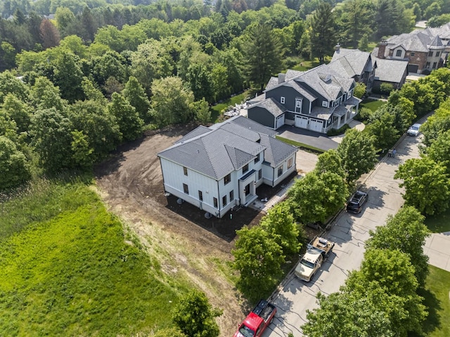 7213 Daybreak Ln, Long Grove, IL 60060 - aerial view of residential area with a heavily wooded area