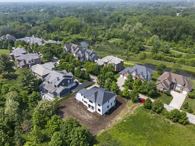 7213 Daybreak Ln, Long Grove, IL 60060 - aerial view of residential area with a heavily wooded area