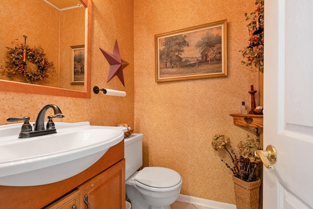 9201 175th St, Tinley Park, IL 60487 - bathroom with toilet and vanity