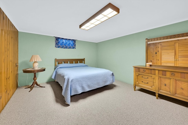 bedroom with carpet