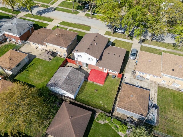 aerial perspective of suburban area