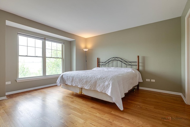 1123 E Port Clinton Rd, Vernon Hills, IL 60061 - bedroom with baseboards and wood finished floors