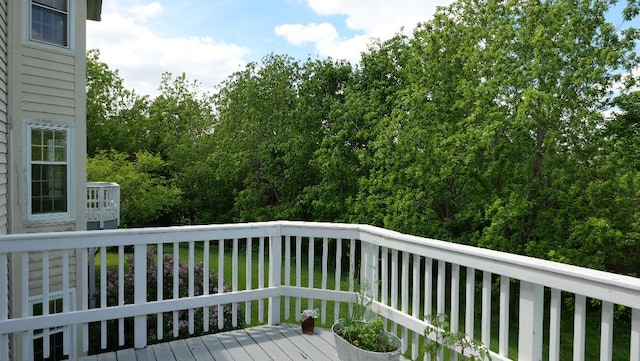 2346 W Longhollow Rd, Elizabeth, IL 61028 - view of wooden deck