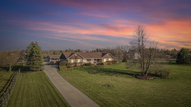 39935 N Prairie View Dr, Wadsworth, IL 60083 - view of front of home featuring concrete driveway and a front lawn
