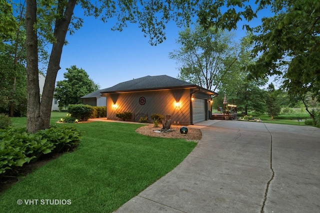 62 Foxhurst Ln, Newark, IL 60541 - view of front of property featuring a front lawn, driveway, and a garage