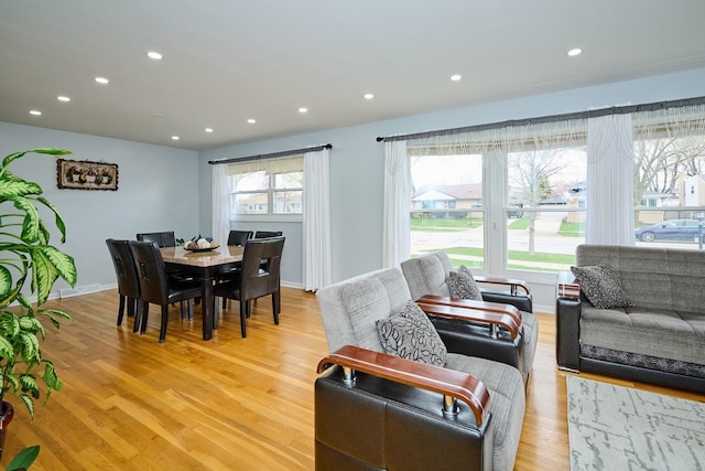 8856 N Merrill St, Niles, IL 60714 - dining space featuring light wood-style flooring and recessed lighting