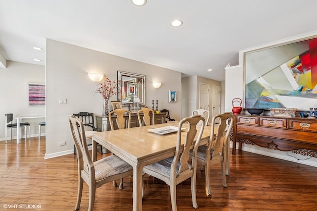 1220 Rudolph Rd Unit 5F, Northbrook, IL 60062 - dining room with recessed lighting, light wood-style floors, and baseboards