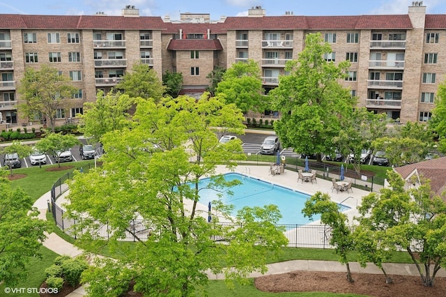 1220 Rudolph Rd Unit 5F, Northbrook, IL 60062 - view of swimming pool