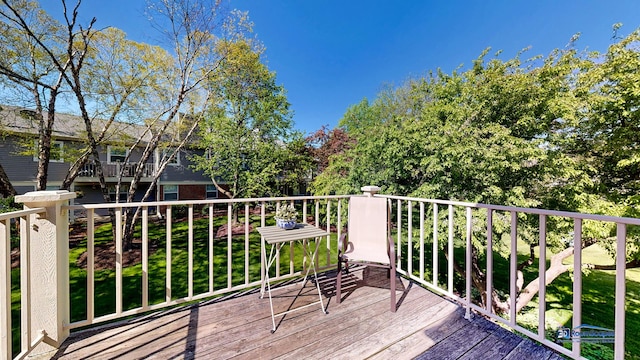view of wooden terrace