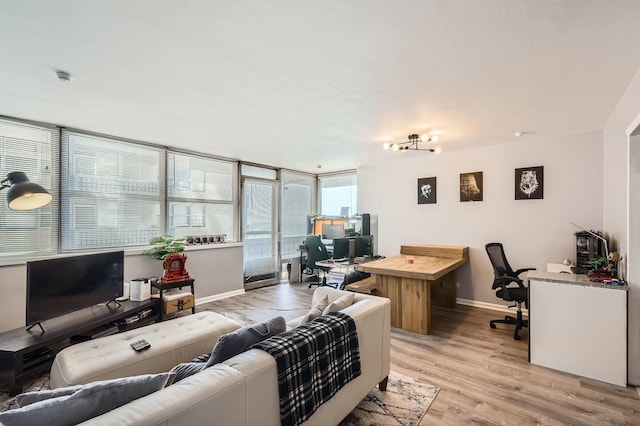 6301 N Sheridan Rd Unit 10F, Chicago, IL 60660 - office space featuring baseboards and light wood-style flooring