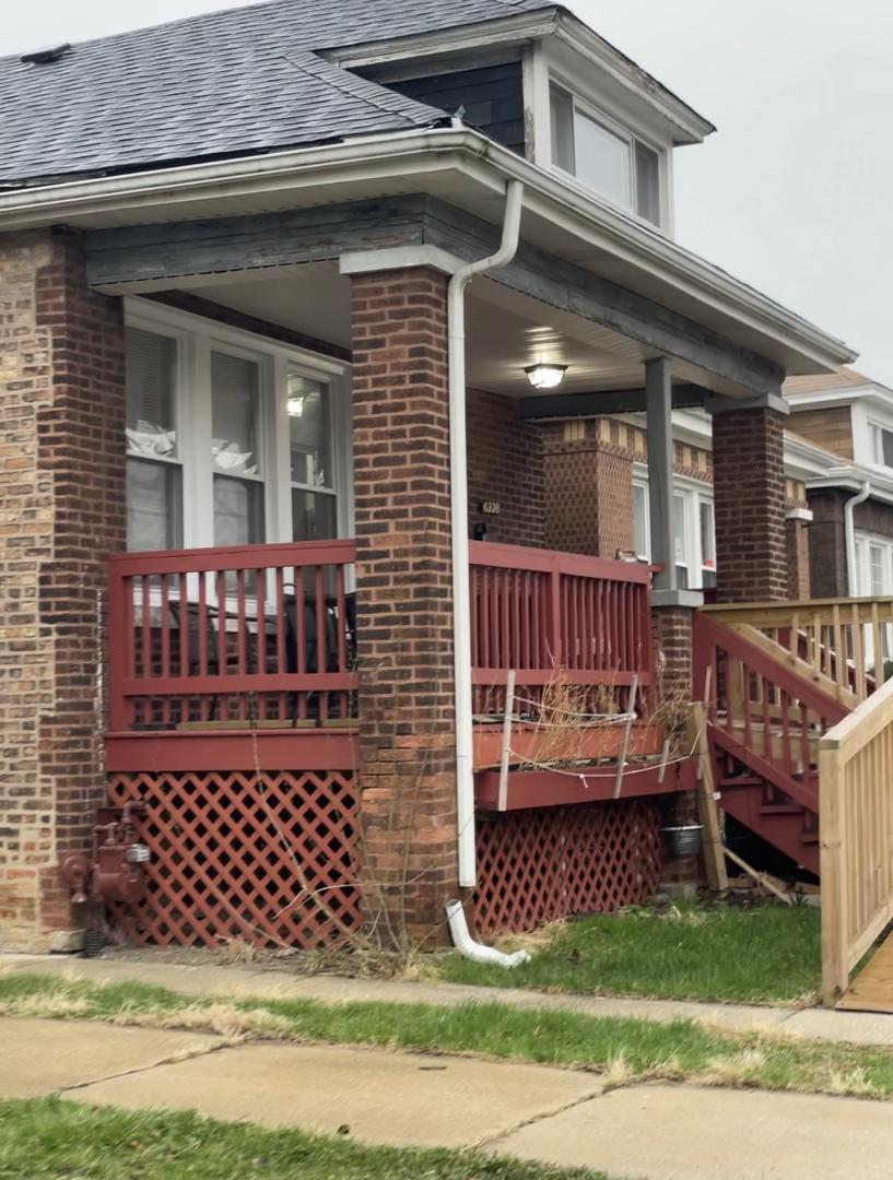 wooden deck with a porch