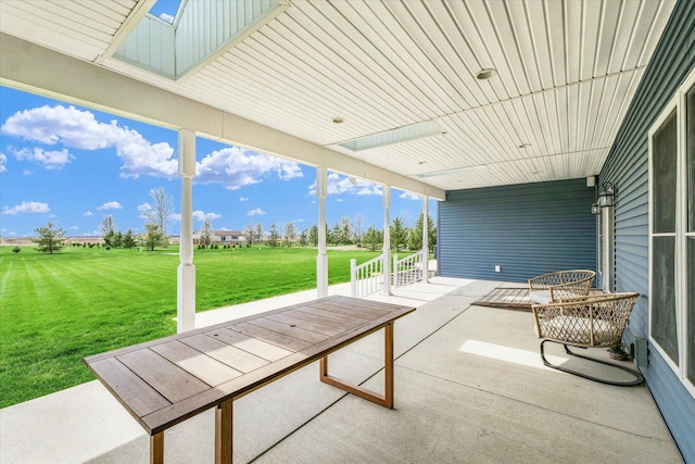 view of patio with covered porch