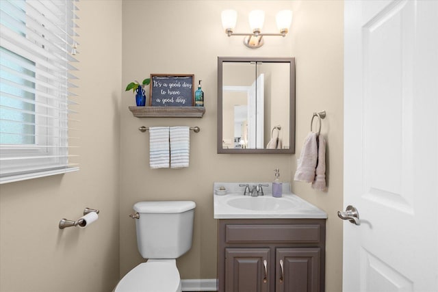 1088 Alameda Dr, Aurora, IL 60506 - half bathroom featuring vanity and toilet