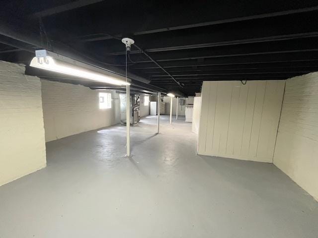 view of basement