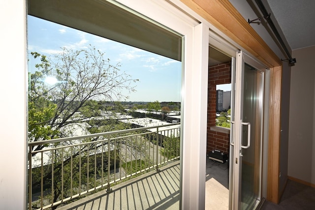 view of balcony