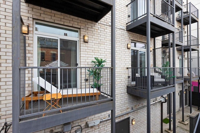 exterior space with a balcony