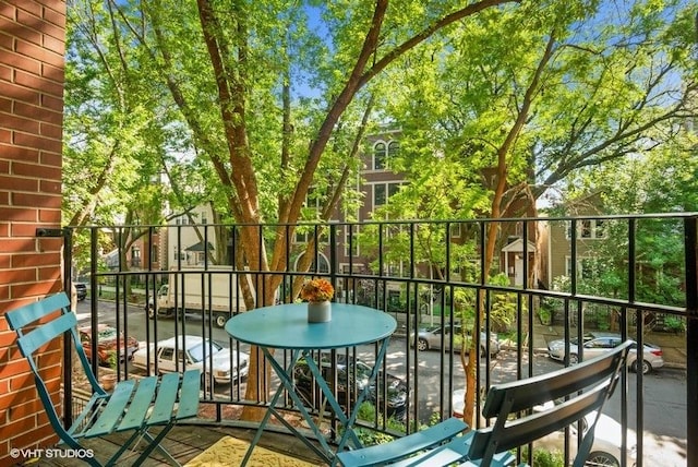view of balcony