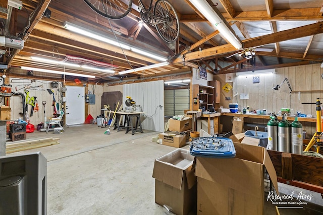 510 W 3rd St, Braidwood, IL 60408 - below grade area with a workshop area