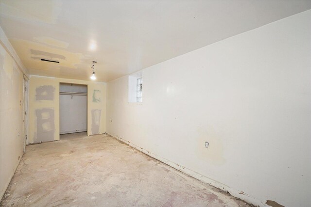 view of basement