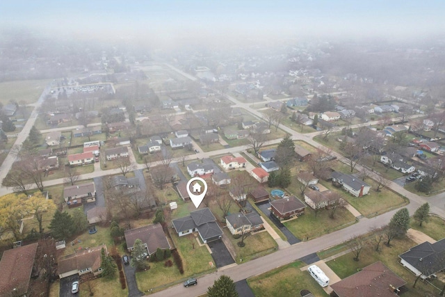 530 Thompson Ave, Winthrop Harbor, IL 60096 - birds eye view of property featuring a residential view
