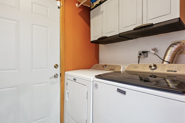 17475 Eastgate Dr, Country Club Hills, IL 60478 - laundry area with cabinet space and washing machine and clothes dryer