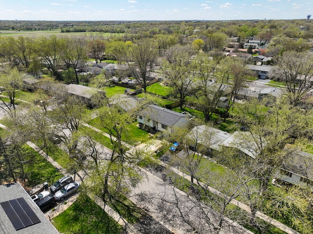 bird's eye view with a residential view