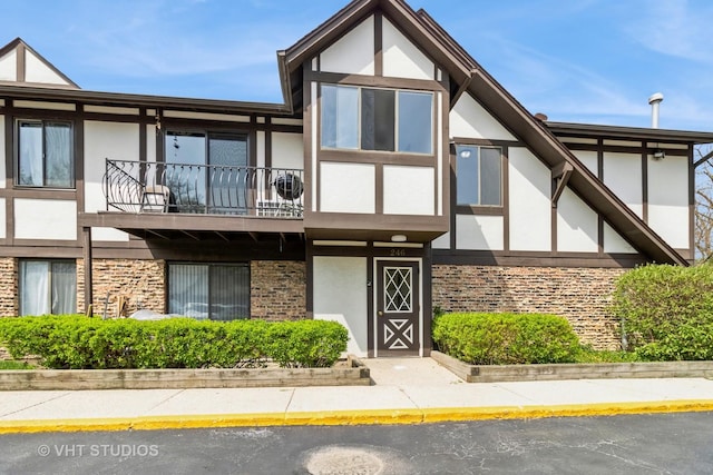 246 George St Unit C, Bensenville, IL 60106 - exterior space featuring stucco siding and a balcony