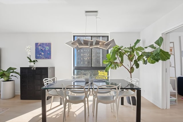 dining room featuring wood finished floors