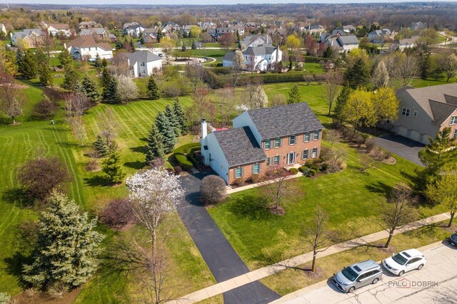 bird's eye view featuring a residential view
