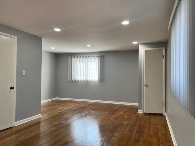 330 Oakwood St, Park Forest, IL 60466 - spare room with recessed lighting, wood finished floors, and baseboards