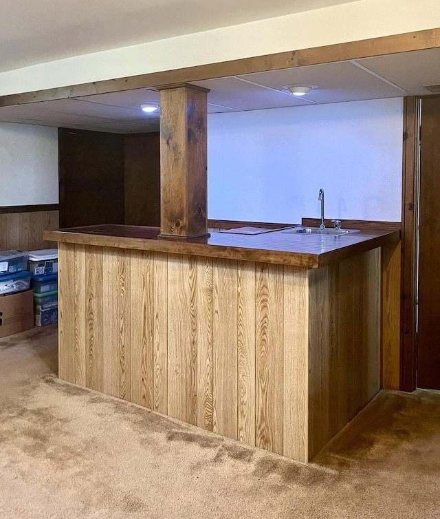 2500 S 7th Ave, North Riverside, IL 60546 - indoor bar featuring carpet flooring and wood walls