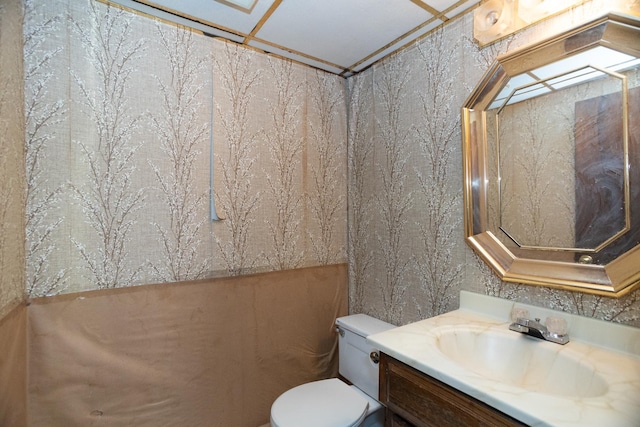 17246 Bernadine St, Lansing, IL 60438 - bathroom with toilet and vanity