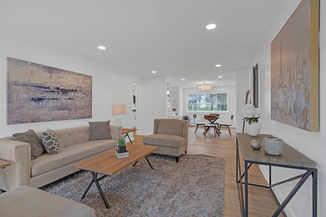 245 N Smith St Unit 2W, Palatine, IL 60067 - living area featuring recessed lighting and light wood-style flooring