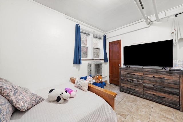 3924 W 64th Pl, Chicago, IL 60629 - bedroom featuring radiator and light tile patterned floors