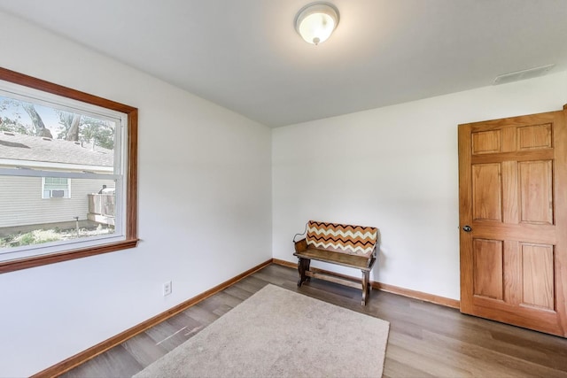 2021 Oak Dr, Mchenry, IL 60050 - living area with baseboards and wood finished floors