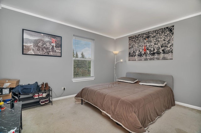185 Wedgeport Cir, Romeoville, IL 60446 - carpeted bedroom with baseboards and ornamental molding