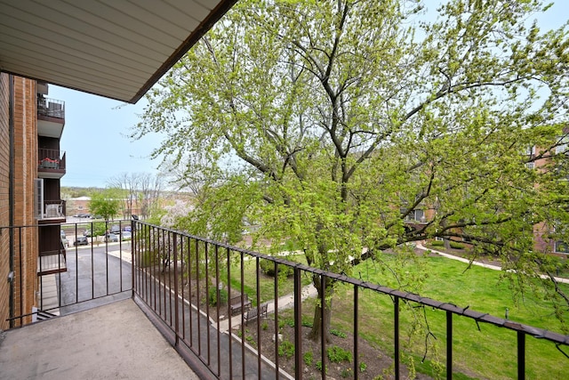 view of balcony