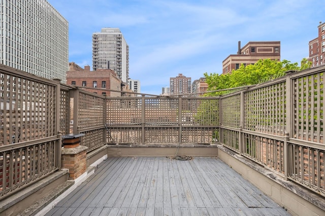 1242 N Astor St, Chicago, IL 60610 - deck featuring a view of city