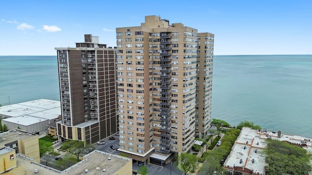 6301 N Sheridan Rd Unit 20J, Chicago, IL 60660 - view of apartment building / complex featuring a water view