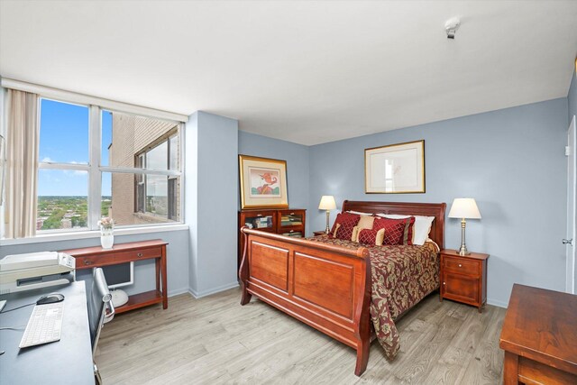 6301 N Sheridan Rd Unit 20J, Chicago, IL 60660 - bedroom with wood finished floors and baseboards