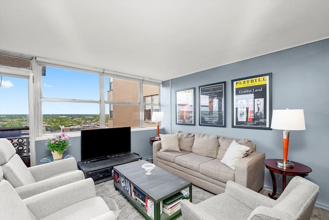 6301 N Sheridan Rd Unit 20J, Chicago, IL 60660 - living room featuring baseboards