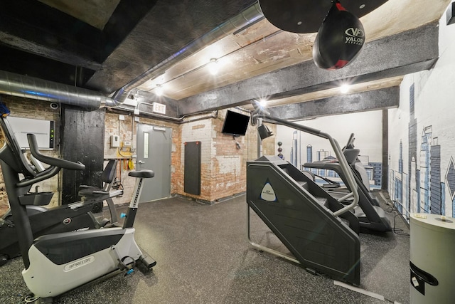 view of workout area
