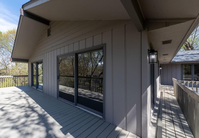 deck featuring visible vents