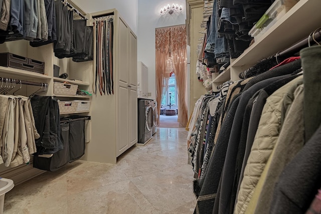 113 Carmela Ct, Bloomingdale, IL 60108 - spacious closet with washing machine and dryer
