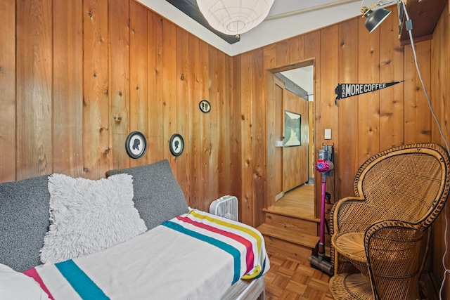 2110 Heather Rd, Geneva, IL 60134 - bedroom featuring wooden walls