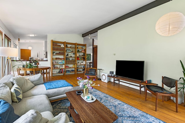2110 Heather Rd, Geneva, IL 60134 - living room with wood finished floors