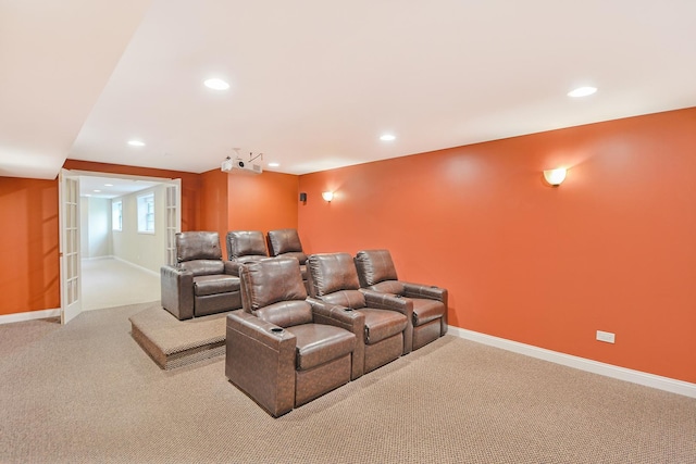 35 Open Pkwy N, Hawthorn Woods, IL 60047 - carpeted cinema room with recessed lighting and baseboards